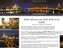 Tablet Screenshot of cologne-guide.com